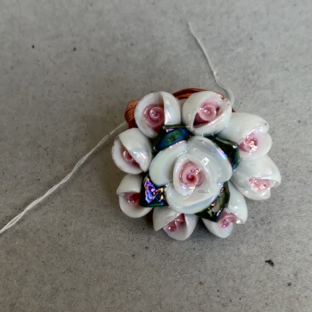 WIRE WRAPPED  FLOWER RING